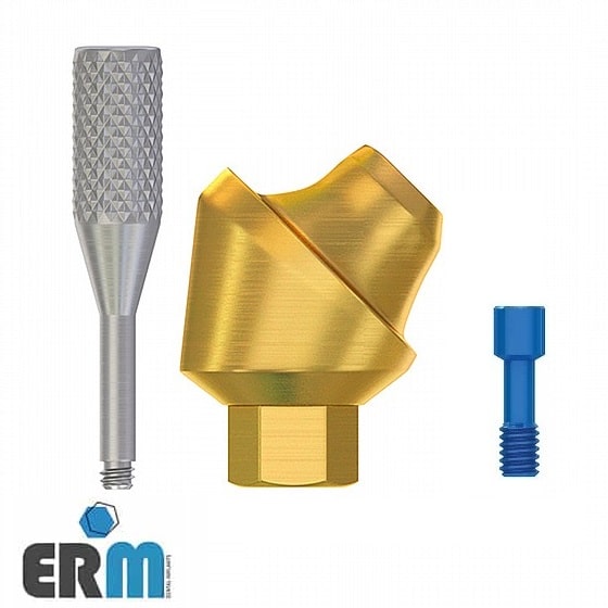 thumbnail image 2 of 10-Pack Multi-Unit Titanium Sleeves With Screws - Internal Hex System For Dental Lab 2 of 3